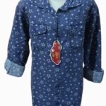Boys Star Printed Shirt ,Denim wash