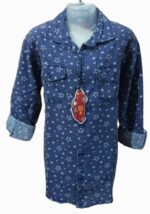 Boys Star Printed Shirt ,Denim wash